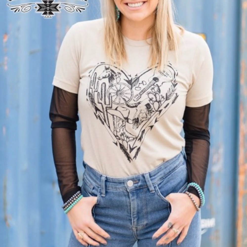 Black Mesh Long sleeve